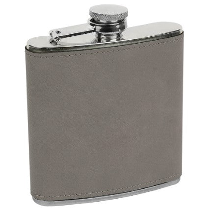 6oz Leatherette Flask