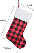 Load image into Gallery viewer, Red Buffalo Check Stocking | Christmas stocking | christmas gifts online | christmas gifts online Canada | online christmas gifts canada | Canada christmas gifts
