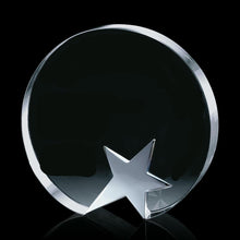 Load image into Gallery viewer, Round Crystal Silver Star Award
