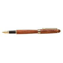 Load image into Gallery viewer, Rosewood fountain pen with polished finish and gold accents&quot; | &quot;Elegant rosewood fountain pen in gift box&quot; | &quot;High-quality fountain pen with rosewood body and gold trim&quot; | &quot;Luxury writing instrument with rosewood barrel and gold details&quot; | &quot;Classic rosewood fountain pen for corporate gifts
