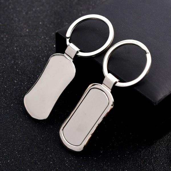 Stainless Steel Keychain- Rectangle