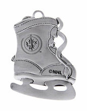 Load image into Gallery viewer, Winnipeg Jets skate Ornament Pewter- Baby&#39;s first Season
